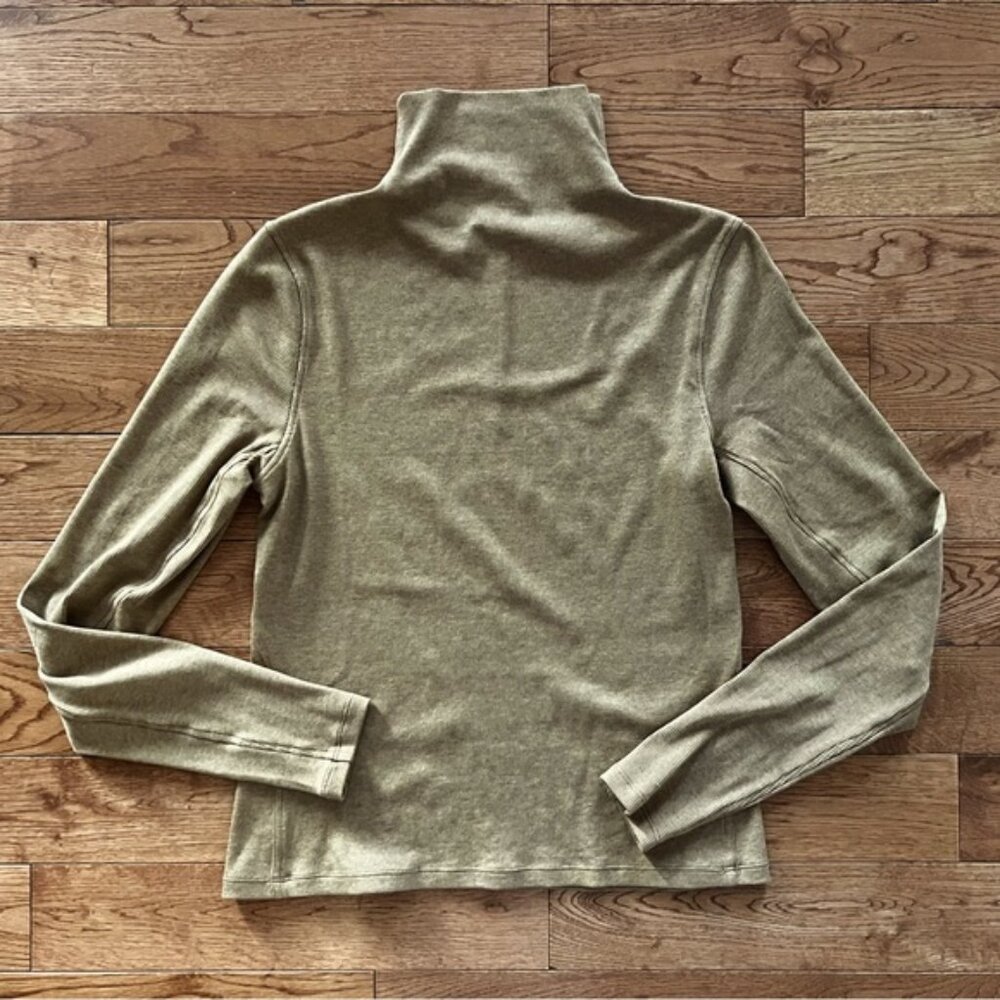 Lululemon Ribbed WoolBlend TurtleneckHeathered Allspice size 8